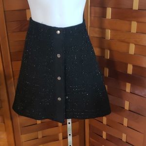 Cato brand black tweed skirt